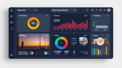 Zentrales Smart Home Dashboard für effizientes Heizmanagement