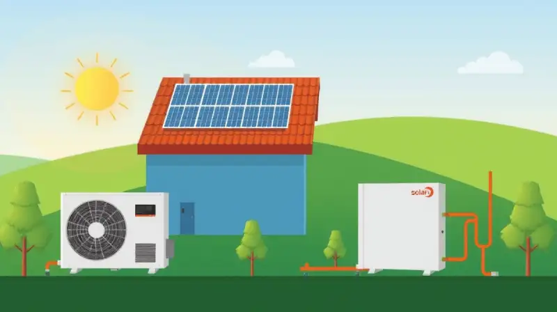 Solargestützte Wärmepumpen