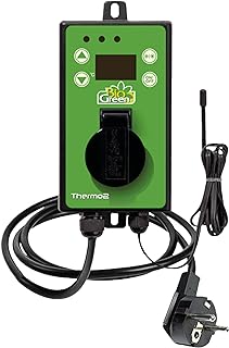 BioGreen Digitales Gewächshaus-Thermostat Thermo2 Digital | für Sommer- und Winterbetrieb | Ein…