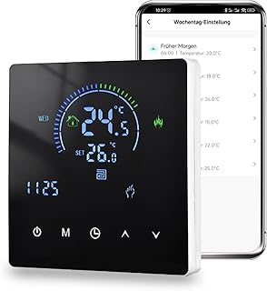Thermostat Fussbodenheizung, WiFi Raumthermostat Fußbodenheizung Für Wasser, Thermostate Heizun…