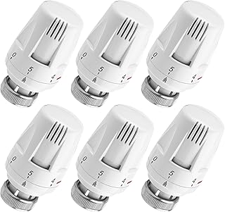 Heizungsthermostat Heizkörperthermostat Thermostatkopf Heizungsregler: 6 Stück Heizkörperventi…