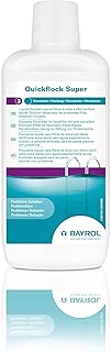 BAYROL Quickflock Super 1 L – Flockungsmittel Pool Sandfilter, flüssig – Sehr schneller Klarmach…