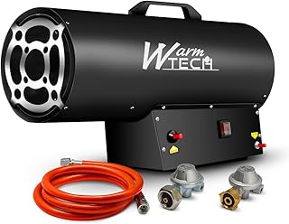 Gasheizkanone 50 KW mit Schlauch und Druckminderer