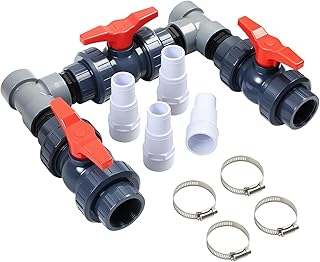 Bypass Pool Set, Ø 50 mm Wärmepumpe Pool Anschluss Set, Pool Bypass Set Wärmepumpe mit 32mm 38…