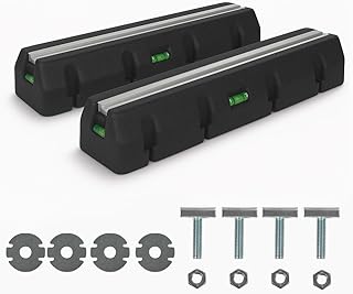 ENVIRON- Dämpfsockel für Wärmepumpe mit Wasserwagen und massivem Befestigungs-Set | 2 Stück |…