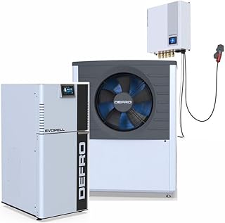 DEFRO Hybrid-Heizung | L/W Wärmepumpe + Pelletkessel | 12 kW