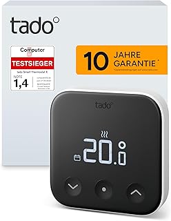 tado° Smartes Thermostat X, Zusatzprodukt für Fußbodenheizung und Boiler, Steuerung per App un…