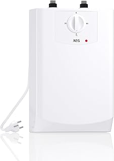 AEG Boiler BOI 5 U, Untertischboiler 5 Liter Niederdruck mit Stecker 230V für Küchenspüle + Wa…