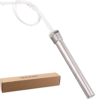 DERNORD 220V 1000W Heizelement mit 1/2 Zoll Flansch Mehrzweck DIY Heizstab Edelstahl Heizpatrone