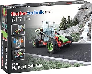 fischertechnik 559880 Profi H2 Fuel Cell Car – Bausatz für Kinder ab 9 Jahren, wasserstoffbetr…