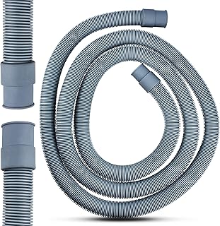 Ablaufschlauch Verlängerung 2m für Waschmaschine Spülmaschine mit Ø 22 mm x Ø 24 mm Grau Ver…