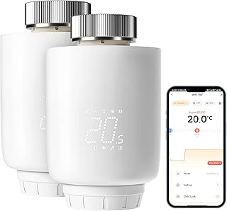 DEWENWILS 2 Pack Smartes Heizkörperthermostat WiFi, Programmierbar Heizungsthermostat, Heizungss…