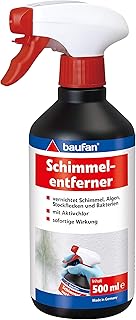 Baufan Schimmelentferner – 500ml – Schimmelspray mit Aktivchlor für Schimmel & Algen, Silikon- u…
