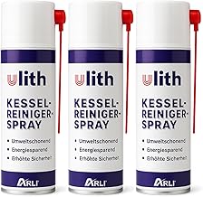 ARLI Set – 3x Ulith Kesselreiniger Spray 500 ml Spezialreiniger für Gas- und Ölkessel, Brennkam…