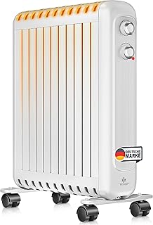 KESSER® Ölradiator energiesparend 2500W | Thermostat, Schnell Heizlüfter | Elektroheizung ölg…