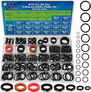 7 Größe Wasserschlauch Dichtung und 20 Größe O-Ring-Sortiment Kit 610 Stück Nitril Unterlegs…