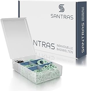 SANTRAS® Dichtungsset mit 100 Flachdichtungen in sieben Typen (3/8 Zoll bis 1 ½ Zoll) – Sehr …