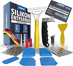 23-tlg. Fugen-Set – Silikonentferner & Fugenschaber mit 10 Klingen, Fugenmesser mit Ersatzkling…