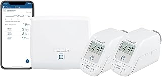 Homematic IP Smart Home Starter Set Heizen, Digitale Steuerung für Heizung mit oder ohne App, Al…
