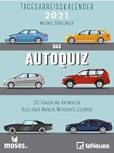 moses Autoquiz 2021 Tagesabreißkalender – 11,8×15,9 – Autokalender – Quizkalender: 313 Fragen un…