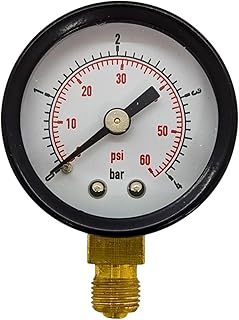 Lumonic I Manometer 0-4,0bar I 1/8 Zoll I Klasse 2,5 I Anschluss unten I Durchmesser 40mm I Druck…