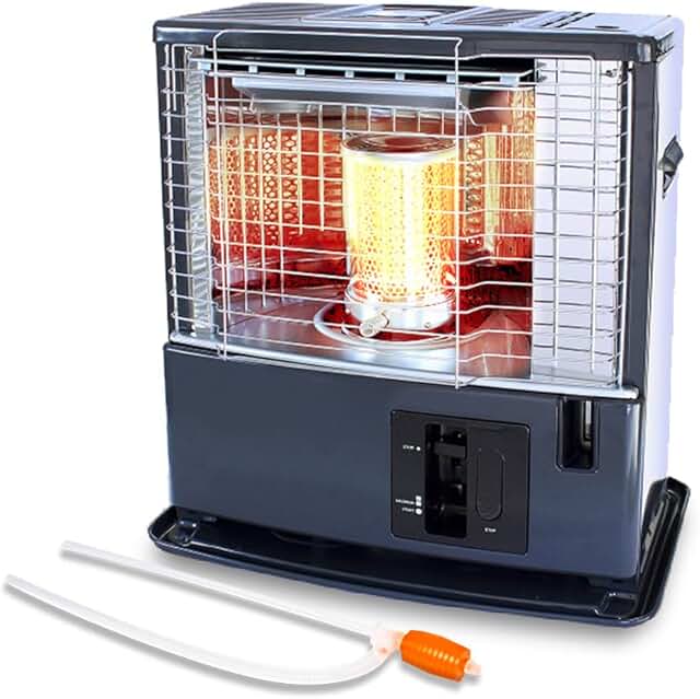 ration1.de Petroleumheizung 3000 Watt mit Handpumpe, Heizstrahler für Outdoor, Camping, Garten, …