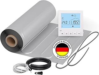 Elektrische Fußbodenheizung für Laminat: Zweiader-ALU-Heizmatte WARMON ALU 150 W/m² für schwi…