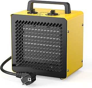 Keramik Heizlüfter 3000 Watt Klein Heizstrahler Bauheizer Bautrockner mit Thermostat & 3 Heizstu…