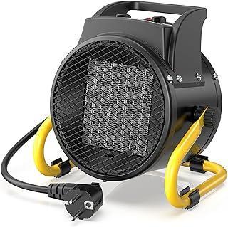 Heizlüfter 2000 Watt Keramik Heizstrahler Elektroheizer Bauheizer Bautrockner mit Thermostat Hei…