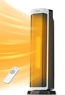 PELONIS Elektrischer Heizlüfter 2000W mit Fernbedienung, 3S Schnellheizung & ECO Modus, 75° Osz…