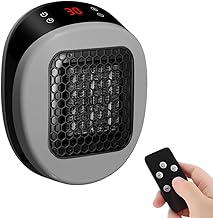 Heizlüfter Energiesparend, 2025 Neu Elektrische Heizung, Heizlüfter mit Fernbedienung LED 3 Win…