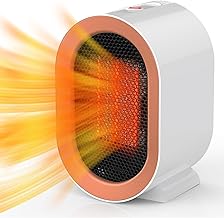 Heizlüfter PTC Keramik Elektroheizung mit 2 Leistungsstufen (1200 W) – Schnelles, Geräuscharm…