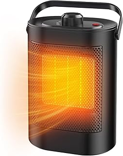 Heizlüfter Energiesparend,1500W PTC Keramik Heizung Elektrisch,3-Stufen-Modus, Überhitzungs- & …