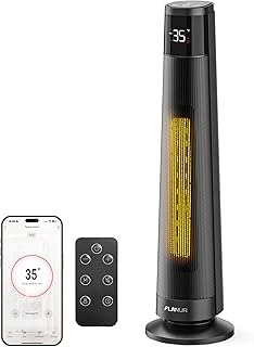 Heizlüfter Energiesparend, 2000W PTC Keramik Heizlüfter Leise, Elektroheizung mit Thermostat & …