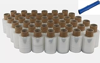 40 Rollen Ministretchfolie Bündelstretchfolie Stretchfolie Handstretchfolie 100mm 23µm mit 150m…
