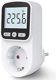 Stromzähler für Steckdose Stromverbrauchsmesser Steckdose 8 Modi, Strommessgerät Steckdose Ene…