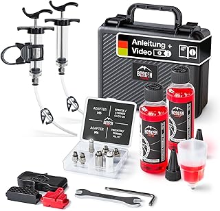 Borgen Entlüftungsset PRO für Shimano, Tektro und TRP Scheibenbremse Fahrrad – Entlüftungskit …