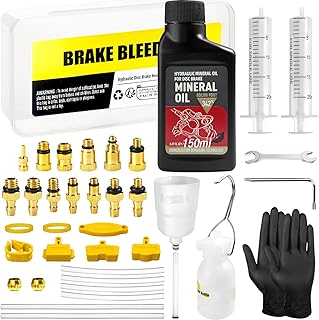 Fahrrad Bremsen Entlüftungskit für Shimano, Magura, Tektro, Bremsen Entlüftungsset mit Messing…