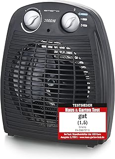 Emerio FH-106737.2, Note 1.5, kleiner kompakter portabler Heizlüfter für 20 m², 2 Heizleistung…