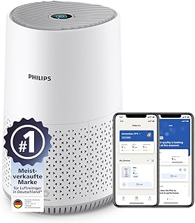 Philips Luftreiniger 600 Serie, Ultraleise und energieeffizient Für Allergiker, HEPA-Filter entf…
