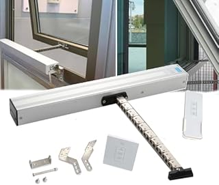 Elektrischer Fensteröffner, 24 V, geräuscharm, Doppelkettenantrieb, 400 N Kraft, 300-1000 mm Hu…