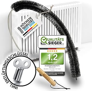 Heizungsbürste [Note 1,2] Heizkörperbürste lang 80cm kratzfrei mit weichen Borsten I Heizkörp…