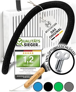 DIE ORIGINAL Heizkörperbürste lang 115cm [NOTE 1,2]I Heizungsbürste für Heizkörperreinigung …