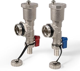 VANCOCO Schnellentlüfter Set, Automatische Entlüftungs-Ablassvorrichtung für Fußbodenheizung,…