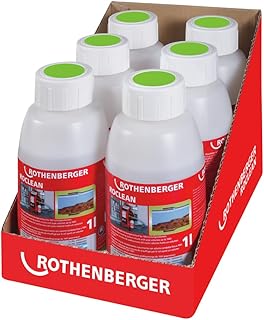 ROTHENBERGER ROCLEAN Fußbodenheizungen Reiniger, 6 Stück | 1500000201 | Spülung für Fußboden…