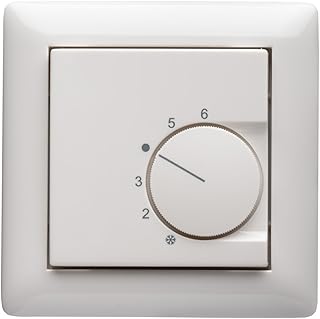 Halmburger Raumthermostat RTR-5510(rg) inkl. GIRA Standard 55 1-Fach Rahmen 021103 in reinweiß m…