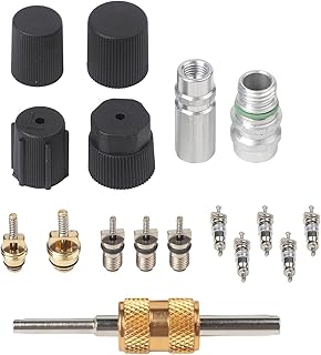 Ventilkern-Set, 17 Auto-AC-Ventilkern-Set für Systeme, umfassendes auslaufsicheres Wartungsset