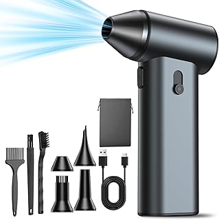 Elektrische Staubgebläse 180000RPM Compressed Air Duster Beliebig Einstellbar, 7500mAh USB Wiede…