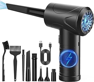 Elektrische Staubgebläse, 3-Gang 91000 U/min Compressed Air Duster, USB Wiederaufladbar Druckluf…