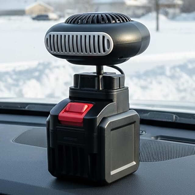 Generischer Akku Heizung Auto, Neu Heizlüfter Akku, Tragbarer Heizlüfter mit Akku, Autofenster-…